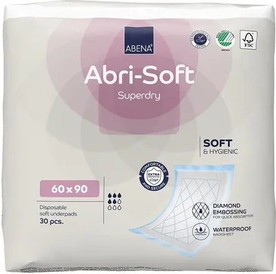 Produktbild von Abena Abri Soft Superdry Krankenunterlagen 60 x 90 cm (4 x 30 = 120 Stück)