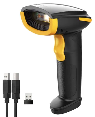 Produktbild von Inateck Barcode Scanner Kabellos 2D mit Display, 1D 2D QR Code Scanner