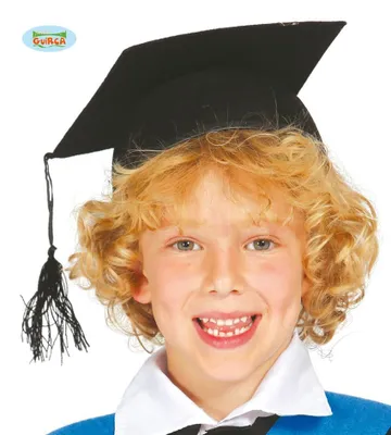 Obrázok produktu pre čierna maturitná čiapka pre deti