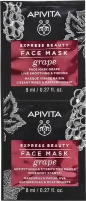 Produktbild von Apivita Anti-Falten- und Straffungsmaske mit Traube, 2 x 8 ml