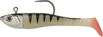 Produktbild von Kinetic Bunnie Sea Paddletail 100g Glow Tiger Shad Gummifisch