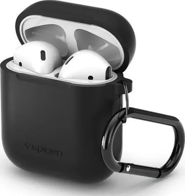 Produktbild von Spigen Apple Airpods-Abdeckung - Schwarz