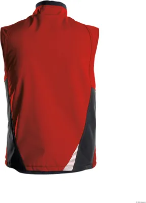 Productafbeelding van DASSY Softshell vest FUSION, werkvest, maat L, rood/zwart