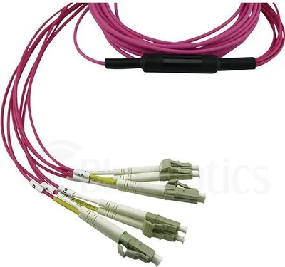 Produktbild von CBO GMBH BlueOptics Alcatel-Nokia 3HE13896AA-10 kompatibles MPO-4xLC Multimode OM4 Patchkabel 10