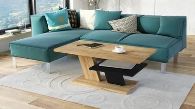 Produktbild von Design Couchtisch Tisch Cliff Wohnzimmertisch 110x60x45cm mit Ablagefläche