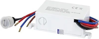 Produktbild von BROLLUX Dämmerungssensor Mini Einbau IP54 - LED geeignet 1W-2000W - 230V Außen Dämmerungsschalter