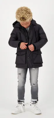 Produktbild von VINGINO Jungen Winterjacke Wintermantel Parka Jacke TALIL deep black Gr.128