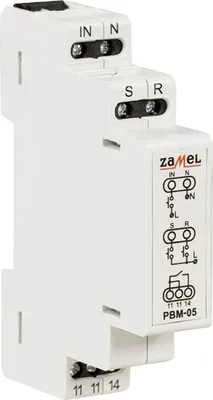 Zdjęcie produktu dla Przekaźnik bistabilny beznapięciowy PBM-05 na szynę TH35 230 V 10 A