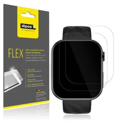 Produktbild von 2x Schutzfolie für Lgnitek ET593 1.75 Zoll Folie, 100% Displayabdeckung, dipos Flex