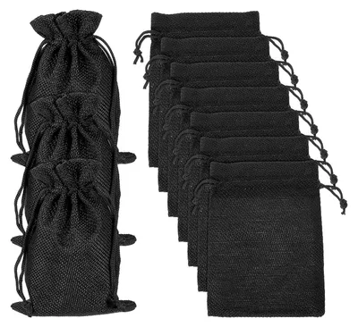 Image de Solidchoice - 20 sacs en jute avec cordon de serrage, idéaux pour les cadeaux