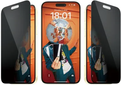 Obrázek produktu pro PanzerGlass ® Privacy Screen Protector iPhone 15 Plus | Ultra-Wide Fit, Apple, Apple - iPhone 15 Plus, Aplikace nasucho, Odolný proti nárazům, Průhledná, 1 kusů