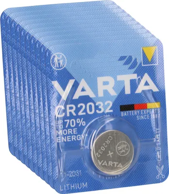 Produktbild von VARTA CR 2032 Lithium-Knopfzelle 3V 10er Karton