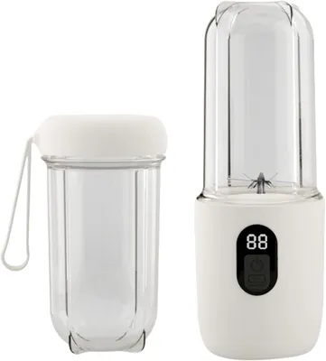 Produktbild von Tragbarer 500-ml-Shake-Maker, USB-wiederaufladbarer Entsafter, Mixer, Saftbecher mit leistungsstarkem Motor für Zuhause und Fitnessstudio