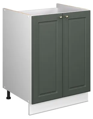 Image de Meuble bas sous-évier Vicco Fame-Line Vert Or Campagne/Blanc 60cm, Model 65093