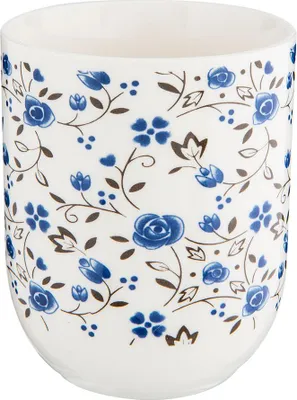 Obrázek produktu pro Clayre & Eef Hrnek 100 ml Modrobílý porcelán Květiny