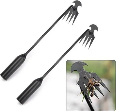 Produktbild von Famanu Unkrautstecher Set - 2 Stück, 40 cm, Edelstahl