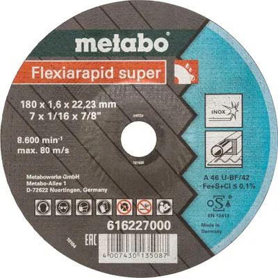 Image de Metabo Flexiarapid super 180x1,6 x22,23 Inox