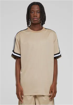 Obrázek produktu pro Pánské tričko Urban Classics Oversized Stripes Mesh Tee unionbeige - M