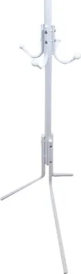 Produktbild von Stehender Kleiderbügel LIVIA – 12 Haken, lackiertes Metall | Farbe: Weiß | Größe: 182x55x55 cm