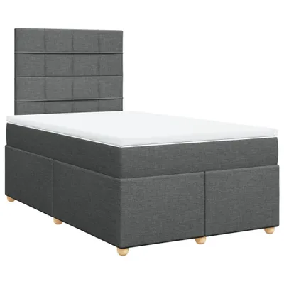 Produktbild von vidaXL Boxspringbett mit Matratze Dunkelgrau 120x190 cm Stoff