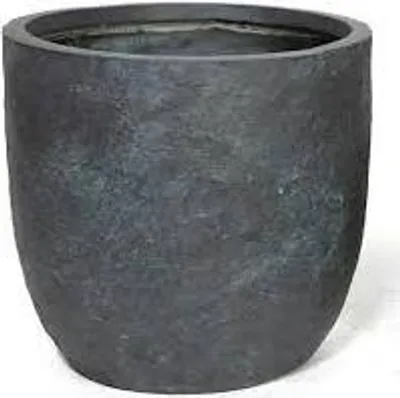 Produktbild von Blumentopf Utah egg pot graphite d25h25 Fiberclay clayfibre