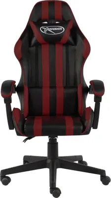 Produktbild von vidaXL Gaming-Stuhl Schwarz und Weinrot Kunstleder