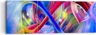 Produktbild von Bild auf Leinwand - Leinwandbild - Abstrakt grafik grafiken farben - 90x30cm - Wand Bild - Wanddeko - Leinwanddruck - Bilder - Kunstdruck - Wanddekoration - Leinwand bilder - Wandkunst - CA90x30-2294