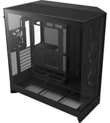 Obrázek produktu pro NZXT H9 Flow, Midi Tower, PC, Černá, ATX, EATX, Micro ATX, Mini-ITX, Síťovina, SGCC, Temperované sklo, 16,5 cm