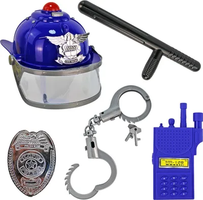 Produktbild von Polizei Kostüm Set Zubehör für Kinder - 5-teilig