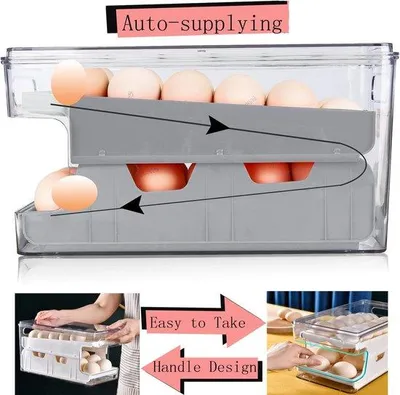 Productafbeelding van Famanu eierdoos voor keuken en eieropslag - Grijs