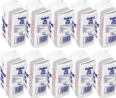 Produktbild von Farine De Blé Weizenmehl T55 (550er) aus Frankreich – 10 x 1KG für beste Backergebnisse