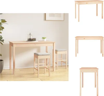 Produktbild von vidaXL Esstisch 110x55x75 cm Massivholz Kiefer - Esstische