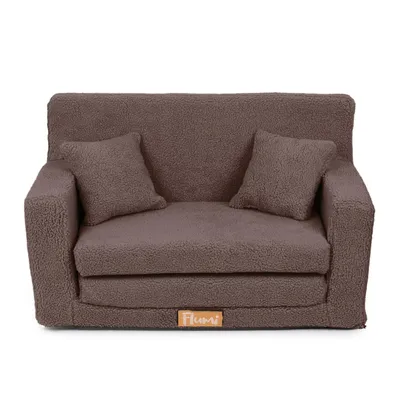Zdjęcie produktu dla Flumi Sofa dziecięca rozkładana piankowa z funkcją spania - baranek brązowy