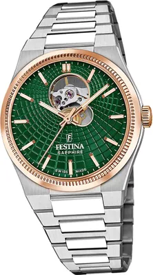 Produktbild von Festina Herrenuhr Swiss Made Armbanduhr Edelstahl silber D2UF20061/3