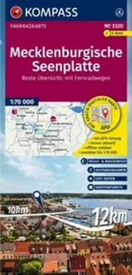 Immagine prodotto di KOMPASS Carta ciclistica 3320 Meclemburgo - Distretto dei laghi con incroci 1:70.000
