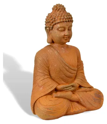 Produktbild von Buddha-Figur aus Eisen für den Garten im Antik-Stil