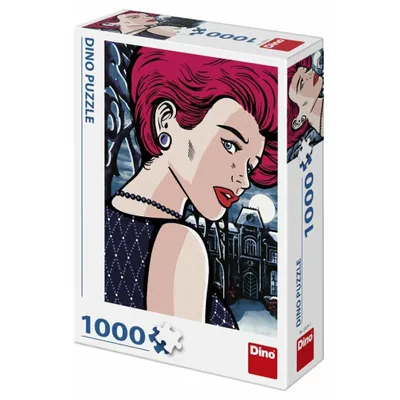 Zdjęcie produktu dla Dino Puzzle POP ART - Tajemnicza kobieta 1000 elementów