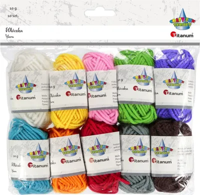 Immagine prodotto di Włóczka 10 kolorów x 10g Titanum Craft-Fun Series