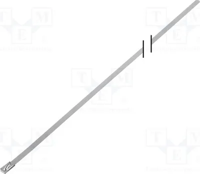 Produktbild von 10x Kabelbinder säurebständiger W: 4,6mm 445N BU46-520 Kabelbinder - Metall L: 520mm