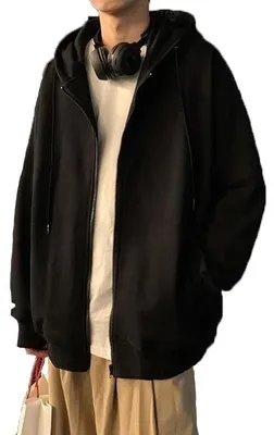 Image de Polaire zippée à capuche pour hommes, confortable