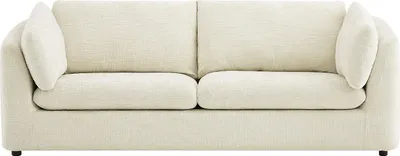 Produktbild von NURABI 3-Sitzer-Sofa aus beigefarbenem Strukturstoff