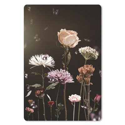 Produktbild von MuchoWow® Mauspad Mousepad Stillleben - Farben - Blumen 18x27 cm - Mousepads - Maus Mat - Pad - Mausunterlage
