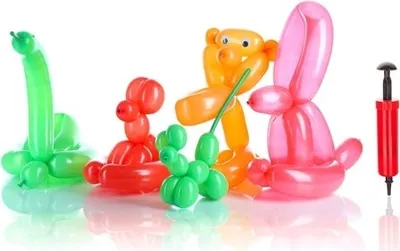 Zdjęcie produktu dla Balony do modelowania 30 cm (6 sztuk) + pompka