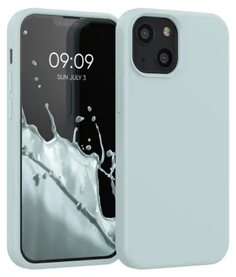 Produktbild von kwmobile Handyhülle für iPhone 13 mini Hülle, für iPhone 13 mini Case - Hülle Silikon - kabelloses Laden - Cool Mint