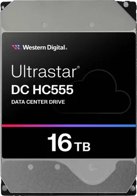 Produktbild von WD Ultrastar DC HC555 - Festplatte - Datencenter - 16 TB - intern - 3.5" (8.9 cm) - SATA 6Gb/s - 7200 rpm - Puffer: 512 MB