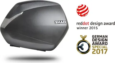 Produktbild von SHAD SH36 Motorrad-Seitenkoffer-Paar Carbon-Look 36L
