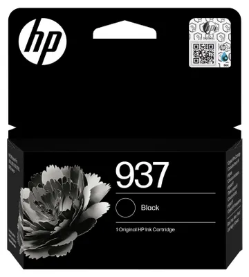 Produktbild von HP 937 Schwarz Original Druckerpatrone, Standardertrag, Schwarz, 1 Stück(e), 1250 Seiten, Einzelpackung