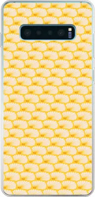 Produktbild von MuchoWow® Handyhülle Schutzhülle Hülle für Telefoonhoesje Samsung Galaxy S10 Lite Art Deco - Design - Muschel - Gelb Silikon Softcase Handy Hülle - Schutz