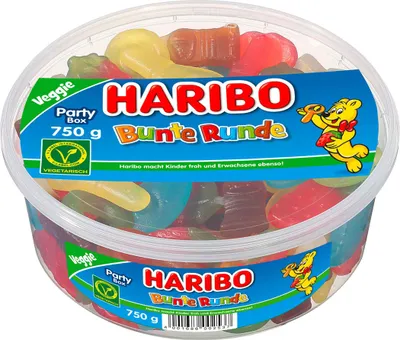 Produktbild von Haribo Bunte Runde 750g Dose