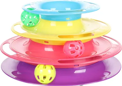 Produktbild von Flamingo Katzenspielzeug Bagera Katzenturm mit Bällchen